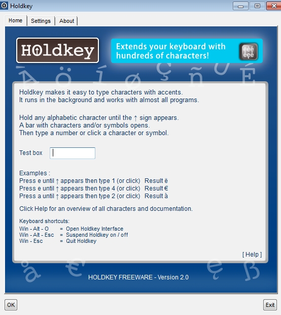 Screenshot for Holdkey 2.0